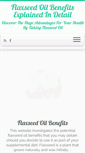 Mobile Screenshot of flaxseed-oil-benefits.com